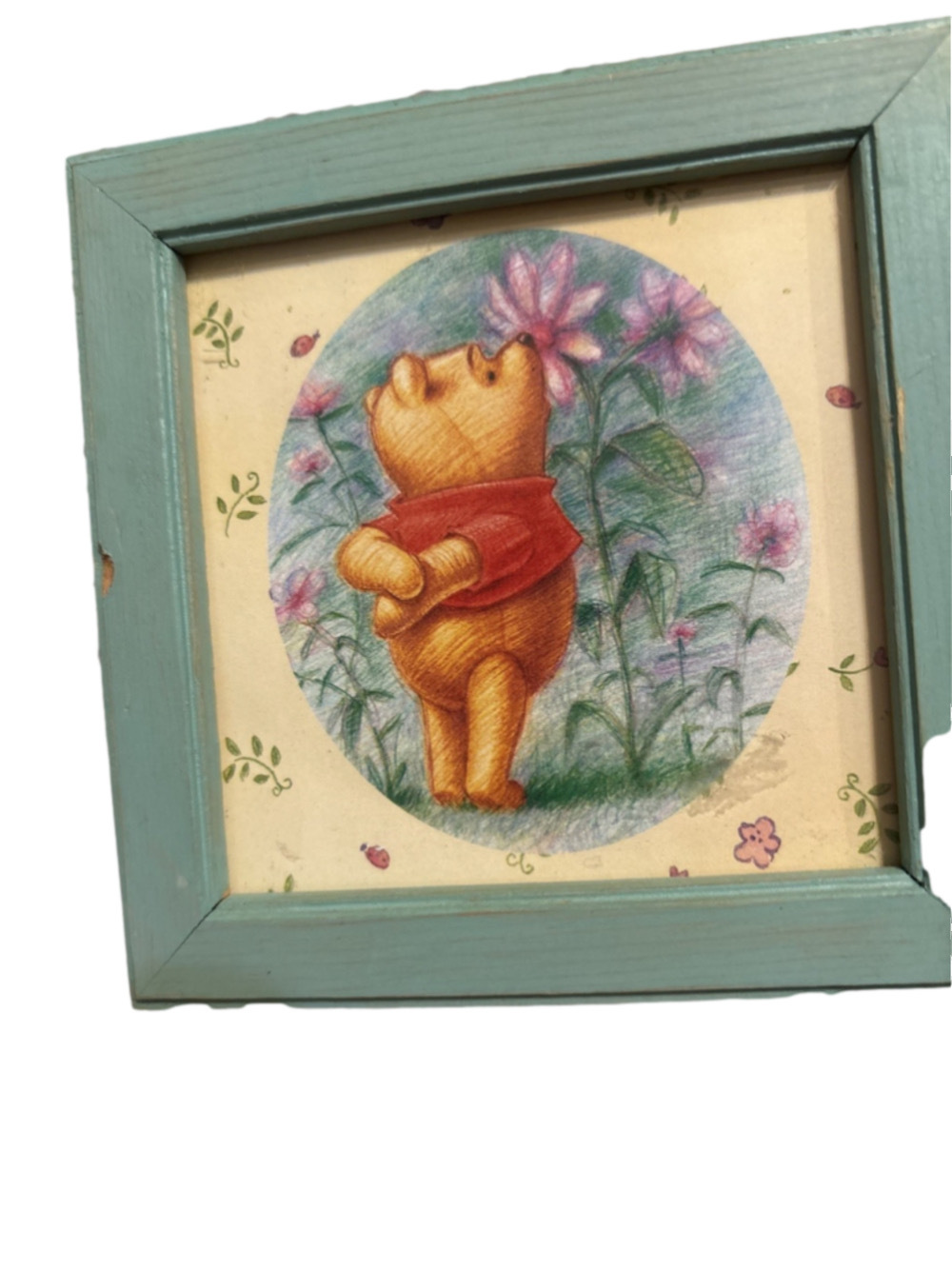 Winnie The Poop (3) Framed 4.5”x4.5” Art 1058 - Picture 7 of 7